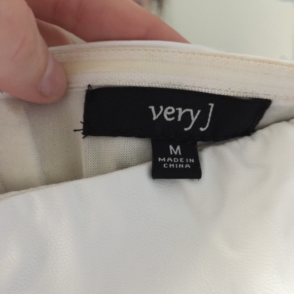 Very J Strapless Faux Leather Dress - Picture 6 of 8